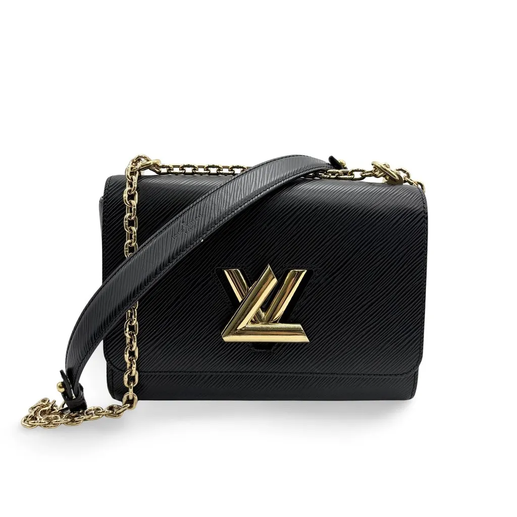 Louis Vuitton Twist MM Black Epi Leather Gold Hardware MultiColor Leather Very good - Front View