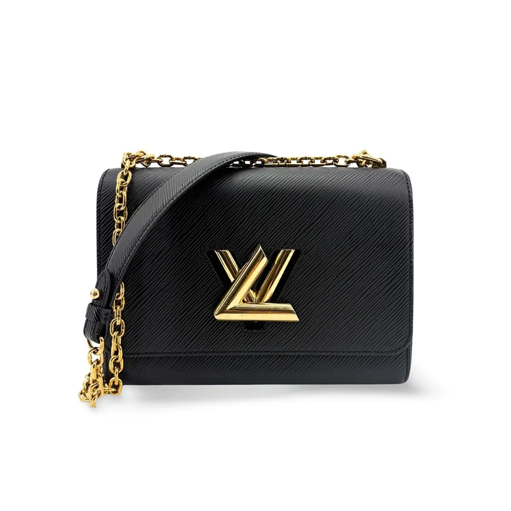 Louis Vuitton Twist MM Epi Noir Gold MultiColor Leather Very good - Front View