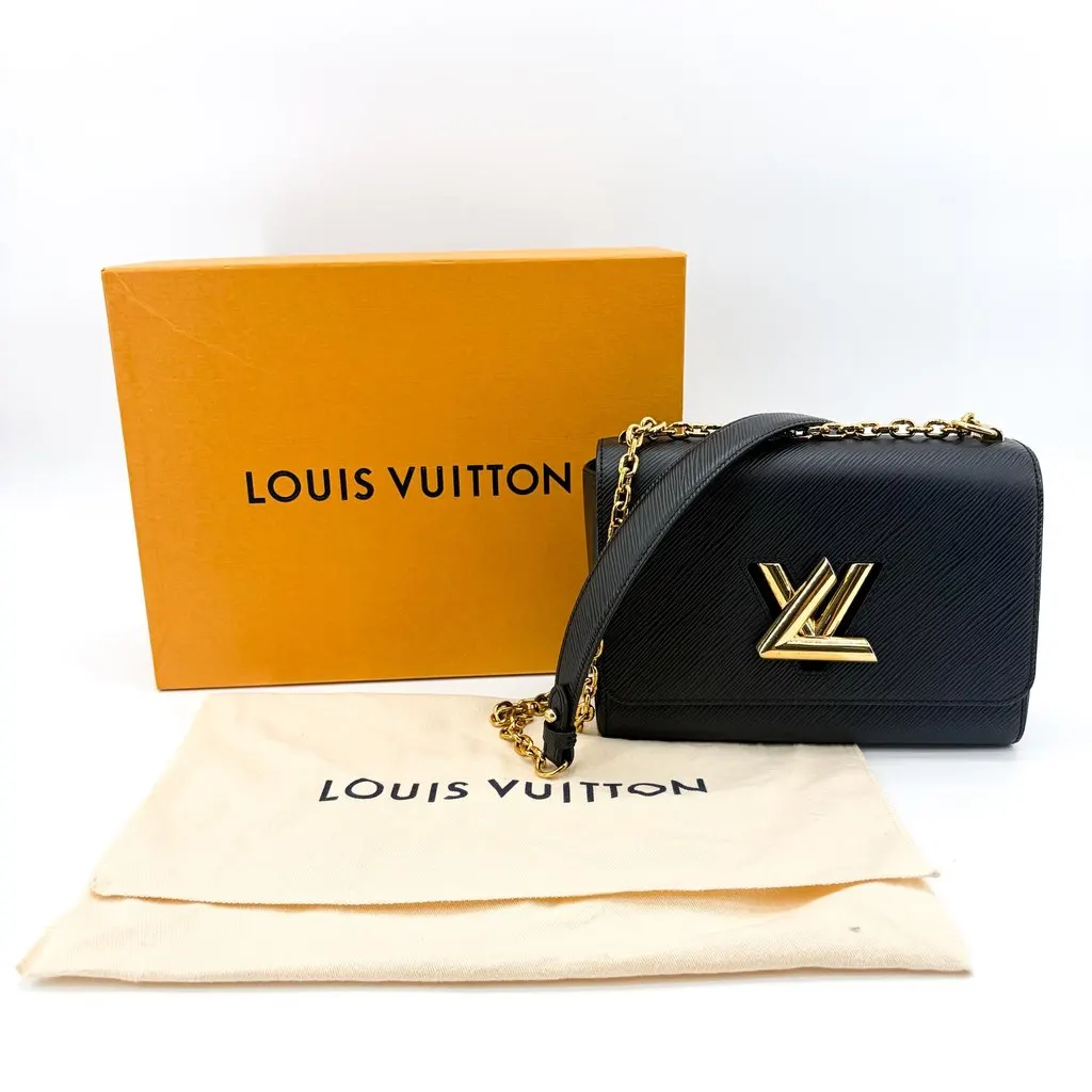 Louis Vuitton Twist MM Epi Noir Gold MultiColor Leather Very good - Back View