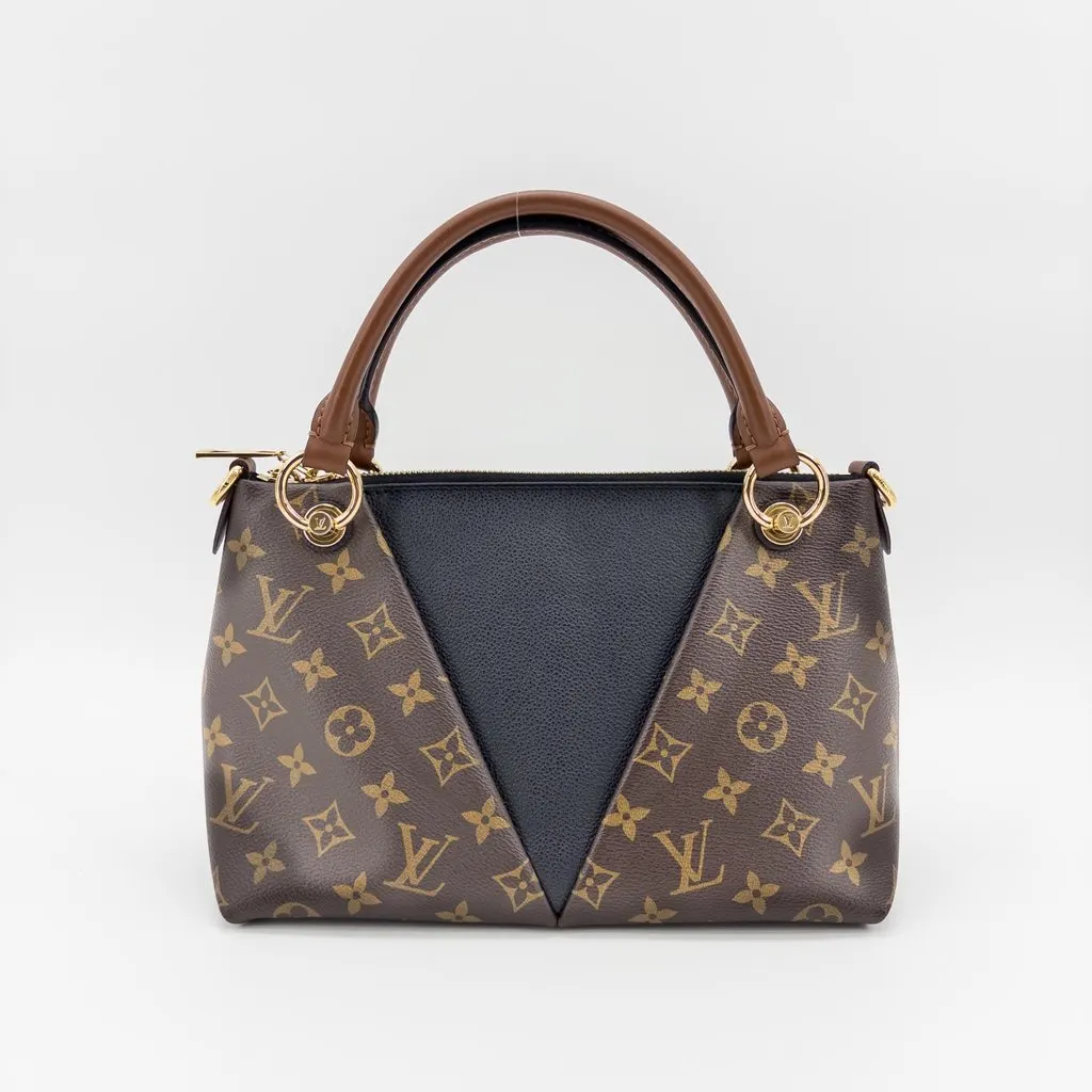 Louis Vuitton V Tote BB Monogram Noir MultiColor Canvas Good - Inside View