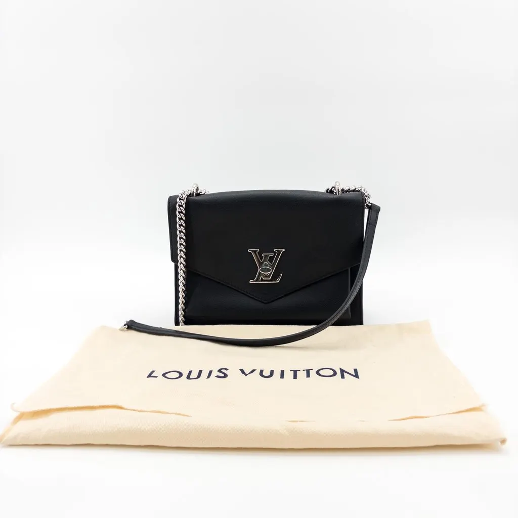 Louis Vuitton My Lock Me Chain Bag Black MultiColor Leather Very good - Back View