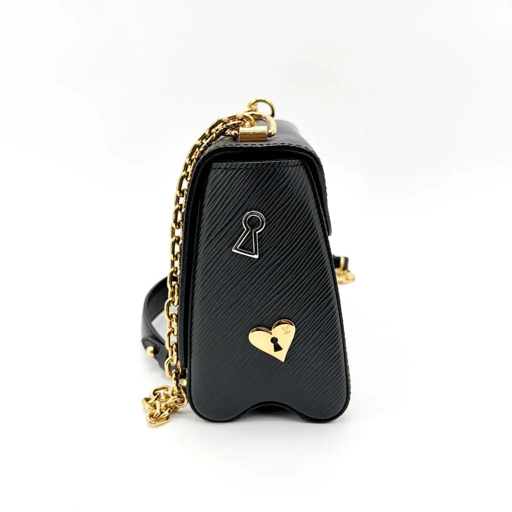Louis Vuitton Twist MM Love Rock Effie Black Black Leather Very good - Inside View