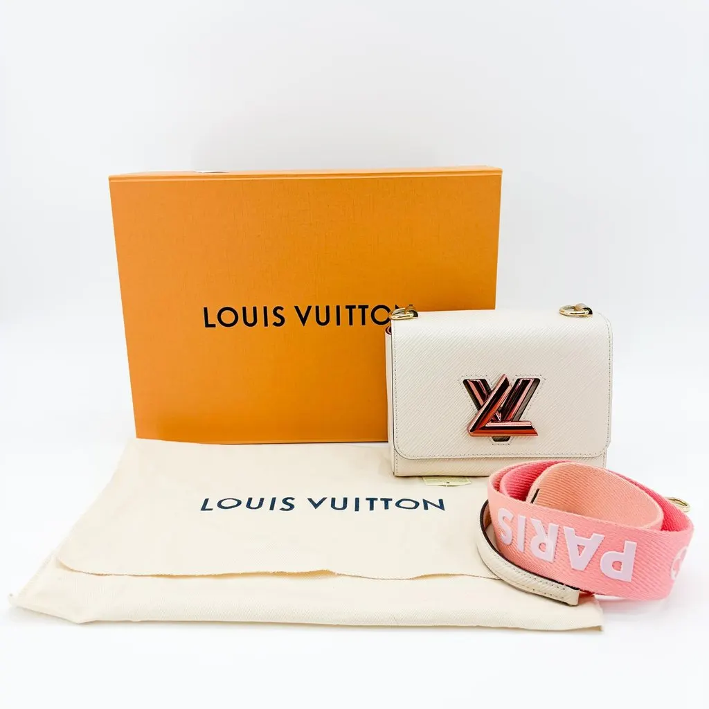 Louis Vuitton Twist MM Epi Ivory Rose Gold MultiColor Leather Very good - Back View