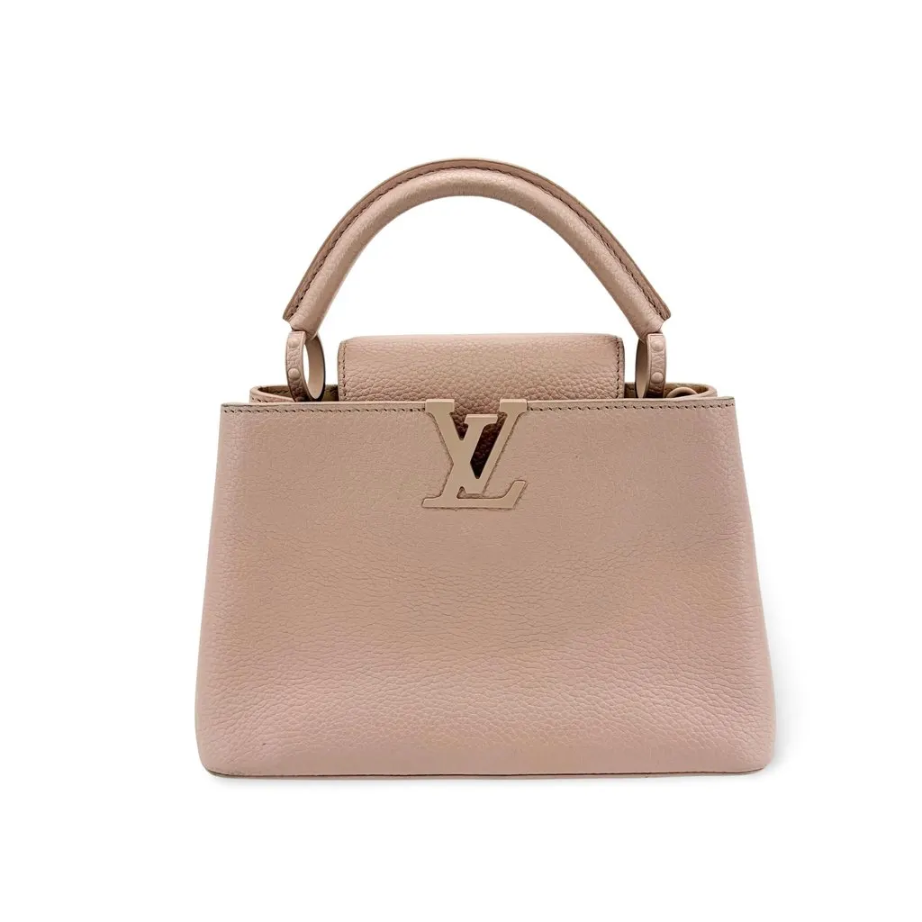 Louis Vuitton Capucines Mini Torrillon Rose Pondicher Beige Leather Very good - Front View