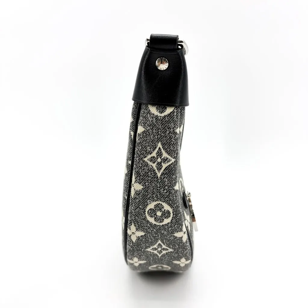 Louis Vuitton Loop Monogram Denim Black Black Denim Very good - Box View