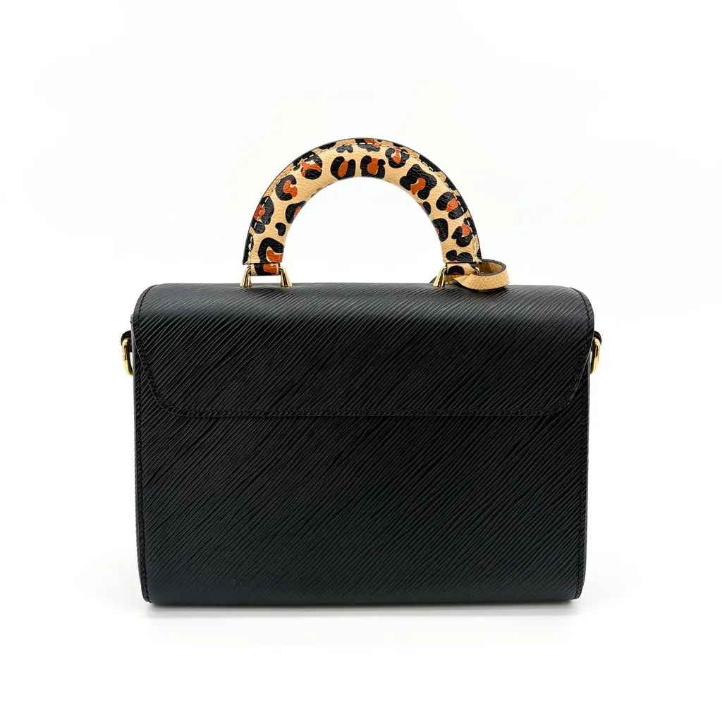 Louis Vuitton Twist One Handle PM Black Epi Leather Leopard Beige Leather Very good - Inside View