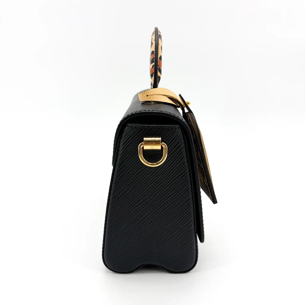 Louis Vuitton Twist One Handle PM Black Epi Leather Leopard Beige Leather Very good - Box View