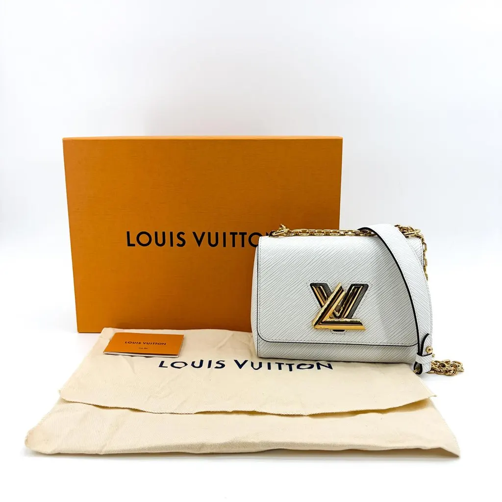 Louis Vuitton Twist MM Epi White Gold Hardware Gold Leather Very good - Back View