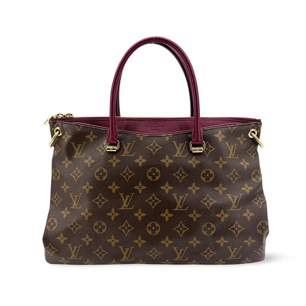 Louis Vuitton Monogram Palace MM Aurore Brown Canvas Good - Front View