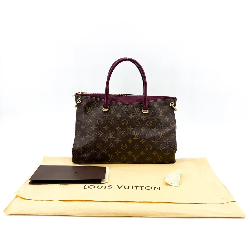 Louis Vuitton Monogram Palace MM Aurore Brown Canvas Good - Back View