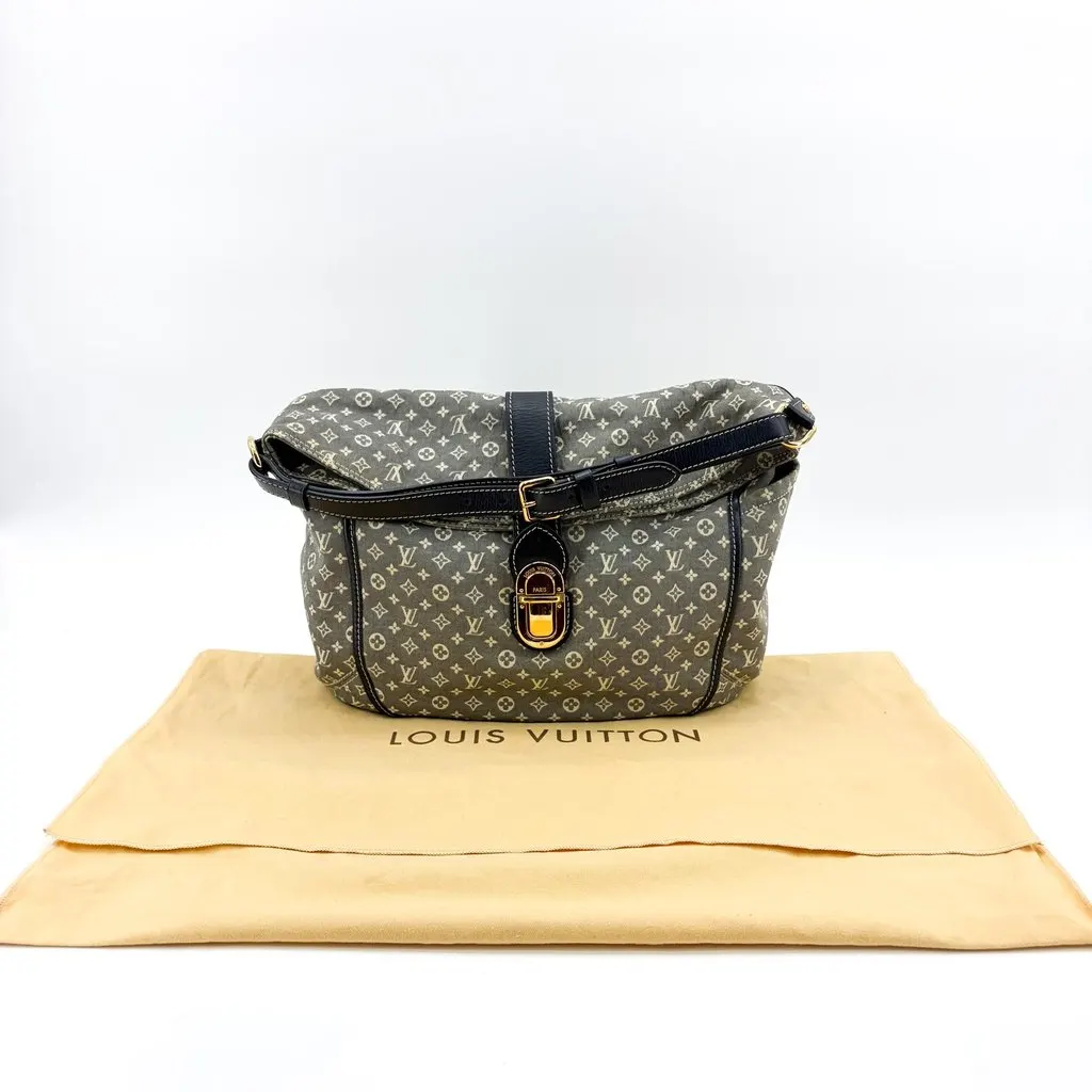 Louis Vuitton Monogram Mini Lynn Marjorie Shoulder Bag Blue Blue Canvas Good - Back View