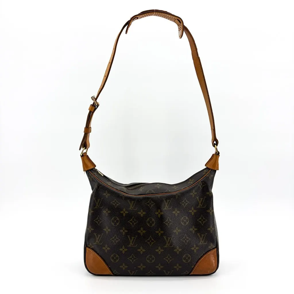 Louis Vuitton Monogram Boulogne 30 Brown Canvas Fair - Front View