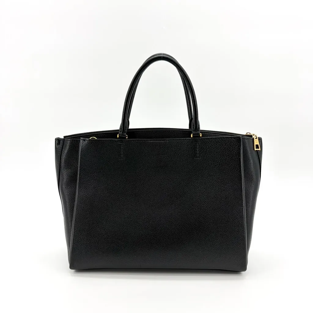 Louis Vuitton Haumea Mahina Noir Black Leather Good - Inside View
