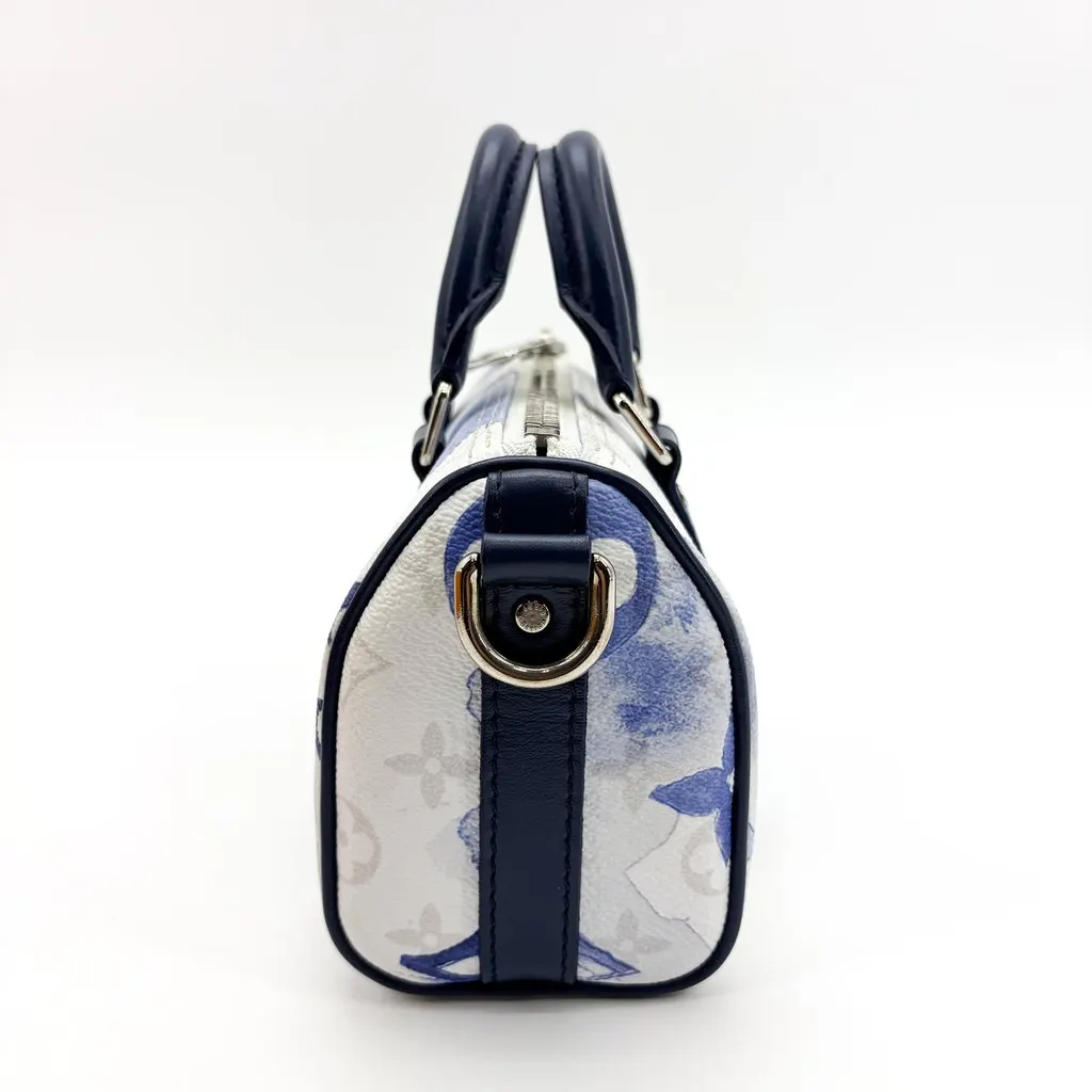 Louis Vuitton Keepall XS Monogram Watercolor Blue Blue Canvas Very good - Model View
