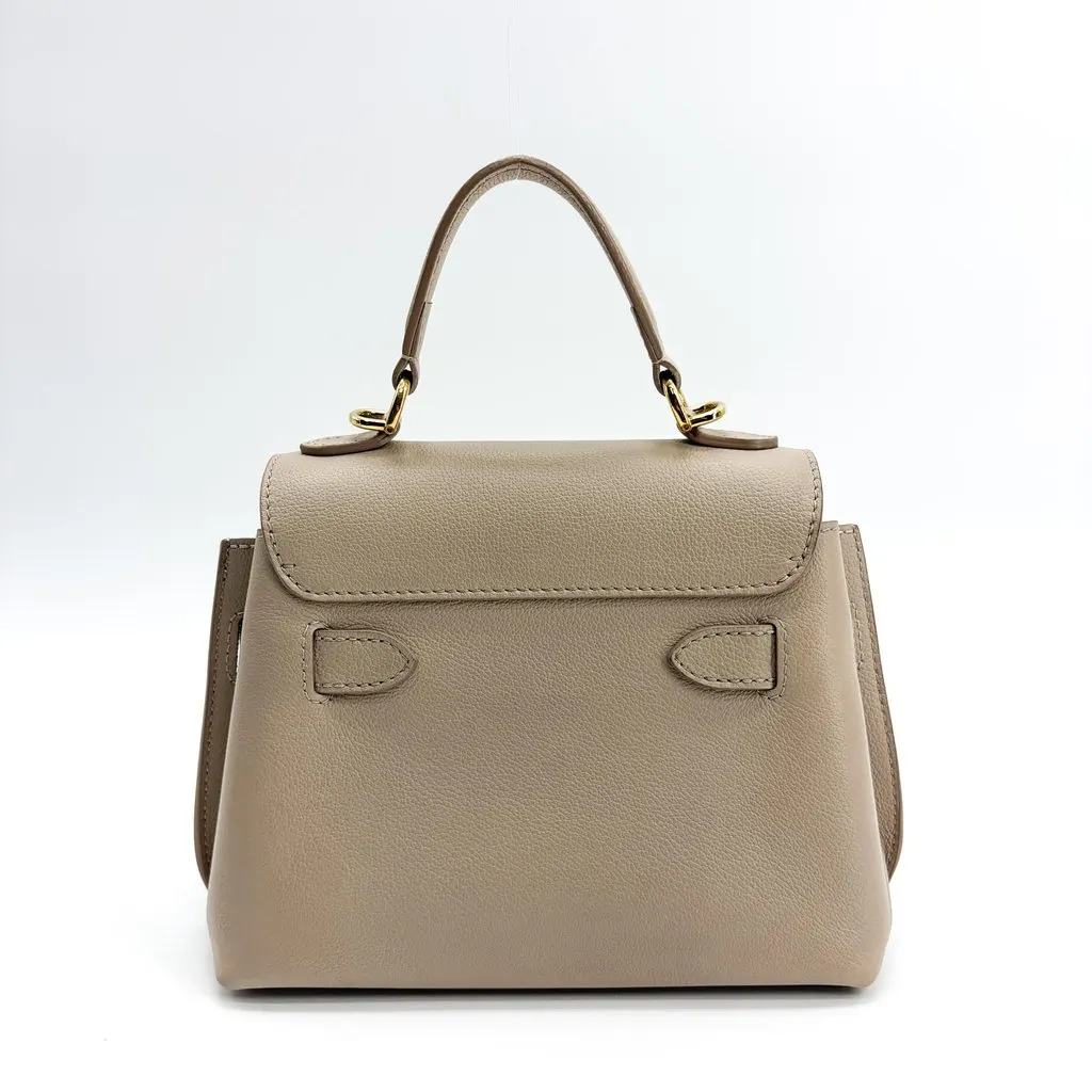 Louis Vuitton Lockme Ever BB Galle Gold Beige Leather Good - Inside View