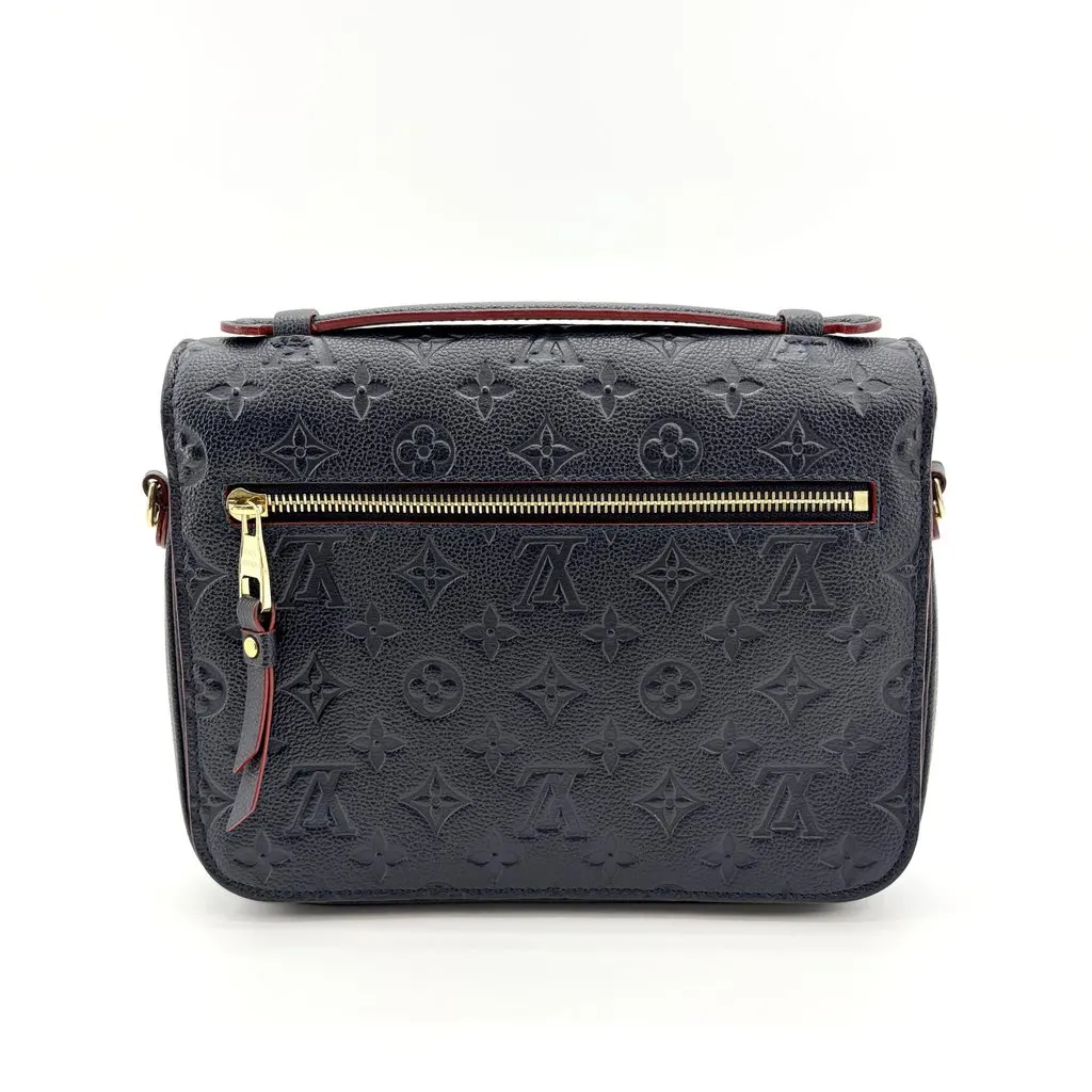 Louis Vuitton Pochette Métis Monogram Empreinte Marine Rouge Gold Leather Very good - Inside View