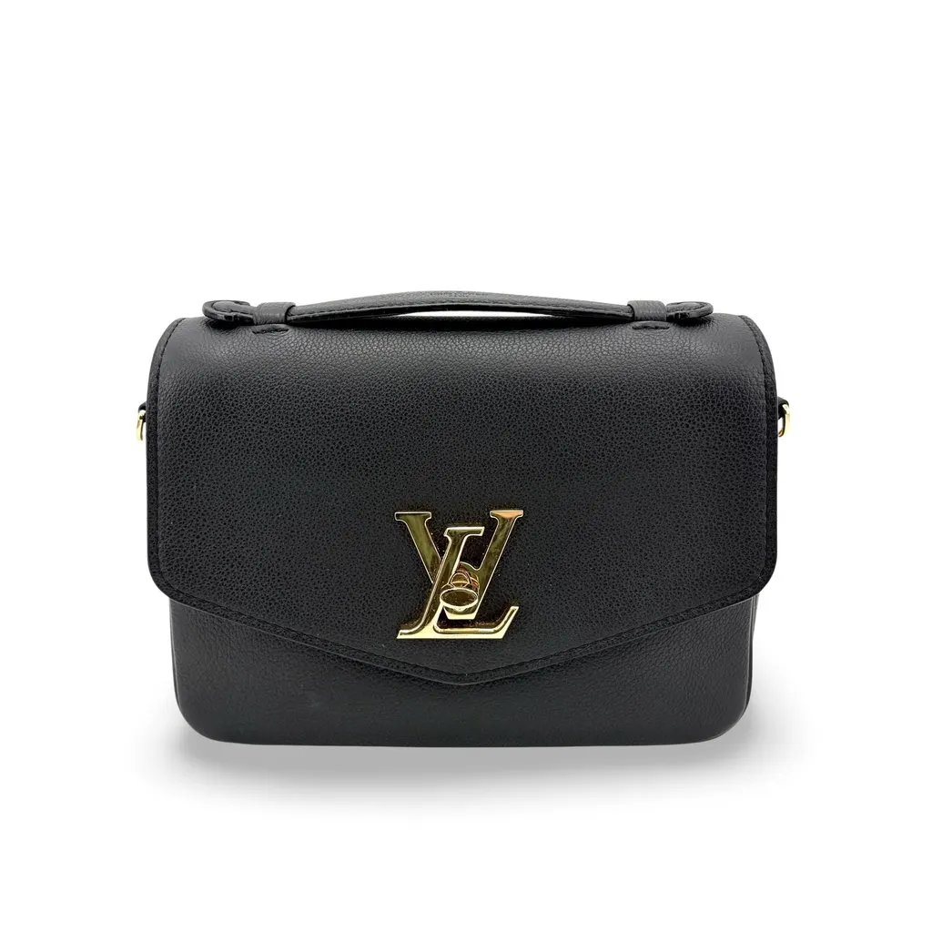 Louis Vuitton Lockme II BB Black Black Leather Very good - Front View
