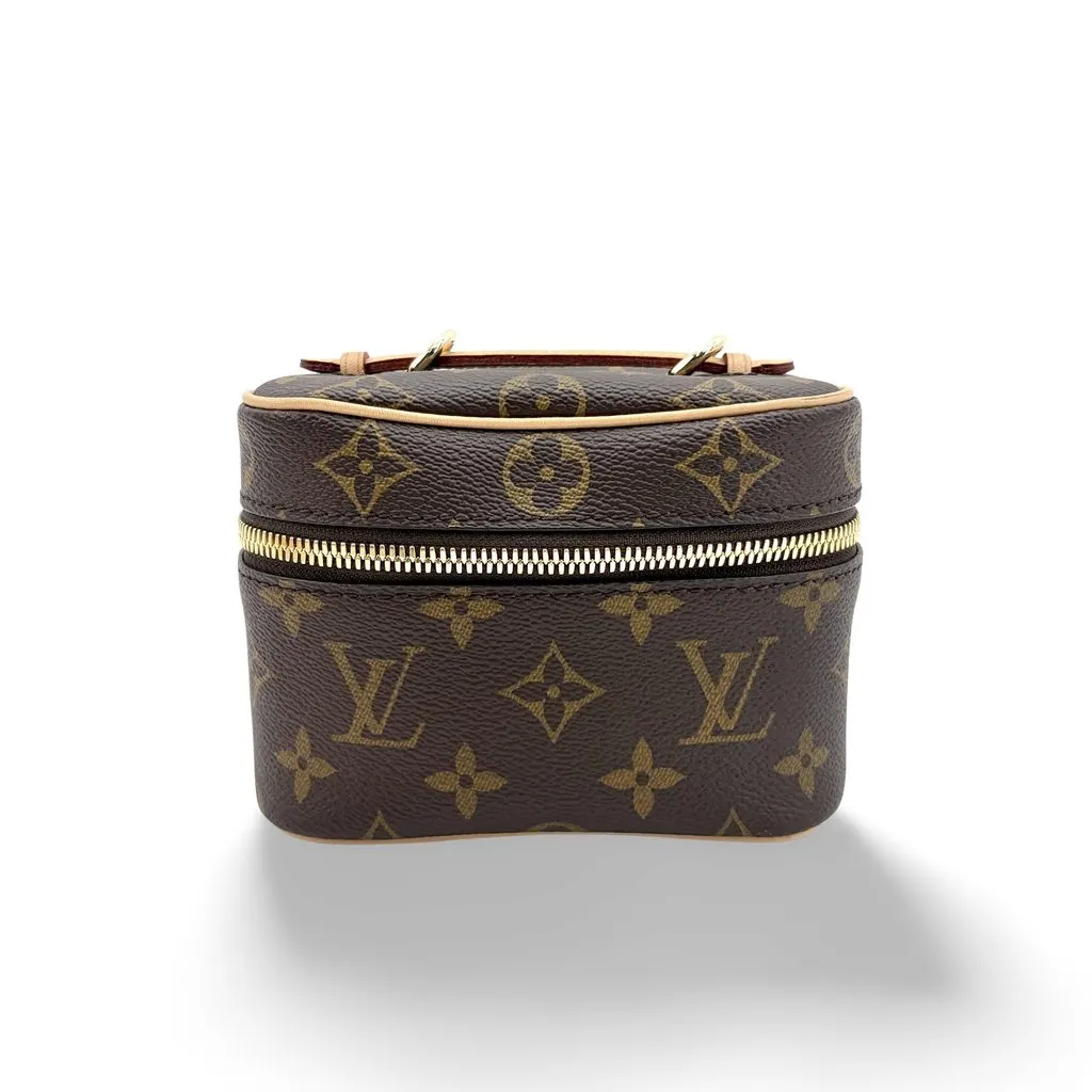 Louis Vuitton Nice Nano Monogram Beige Canvas Very good - Front View