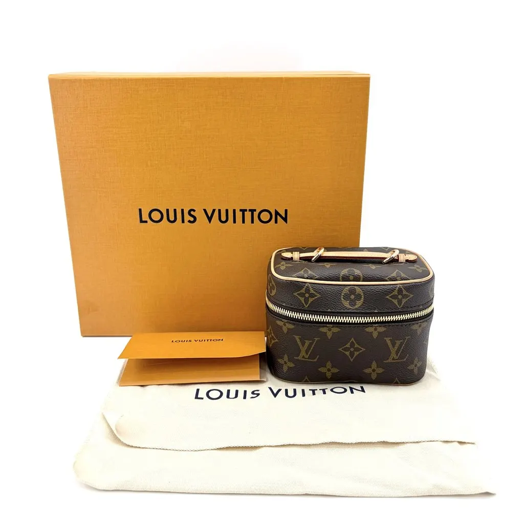 Louis Vuitton Nice Nano Monogram Beige Canvas Very good - Back View