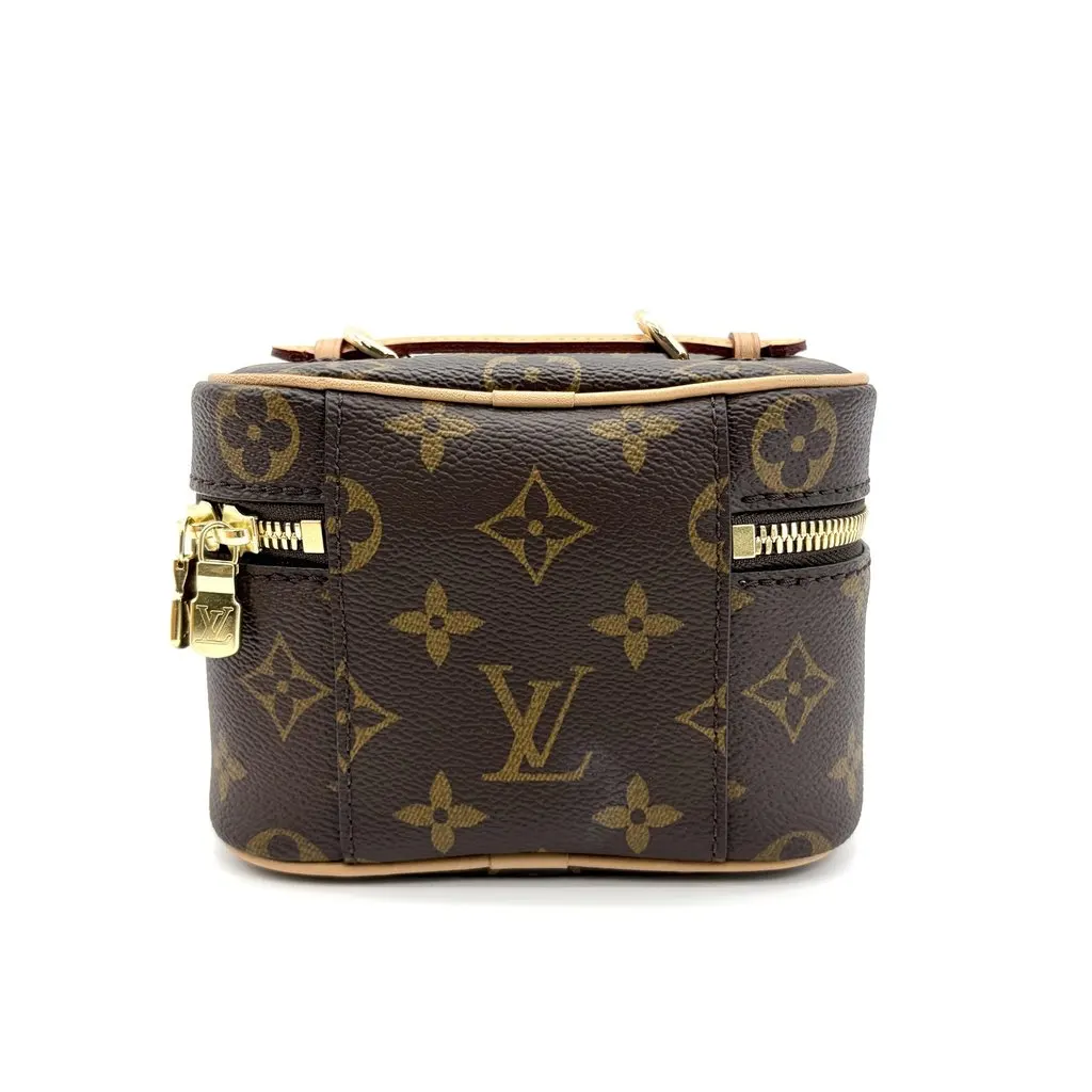 Louis Vuitton Nice Nano Monogram Beige Canvas Very good - Inside View