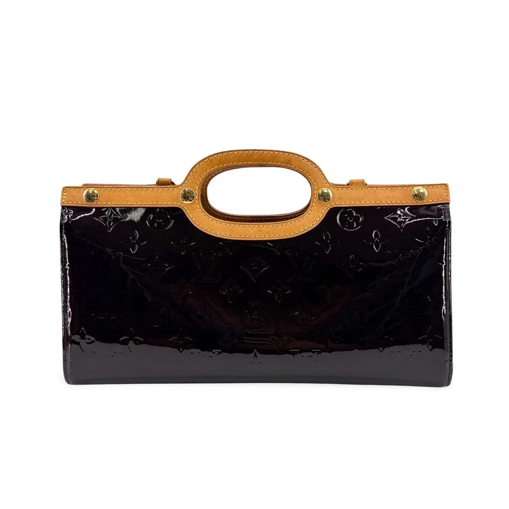 Louis Vuitton Monogram Vernis Roxbury Drive Amalante Brown Leather Good - Front View