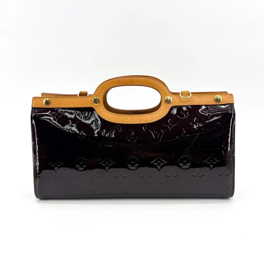 Louis Vuitton Monogram Vernis Roxbury Drive Amalante Brown Leather Good - Inside View