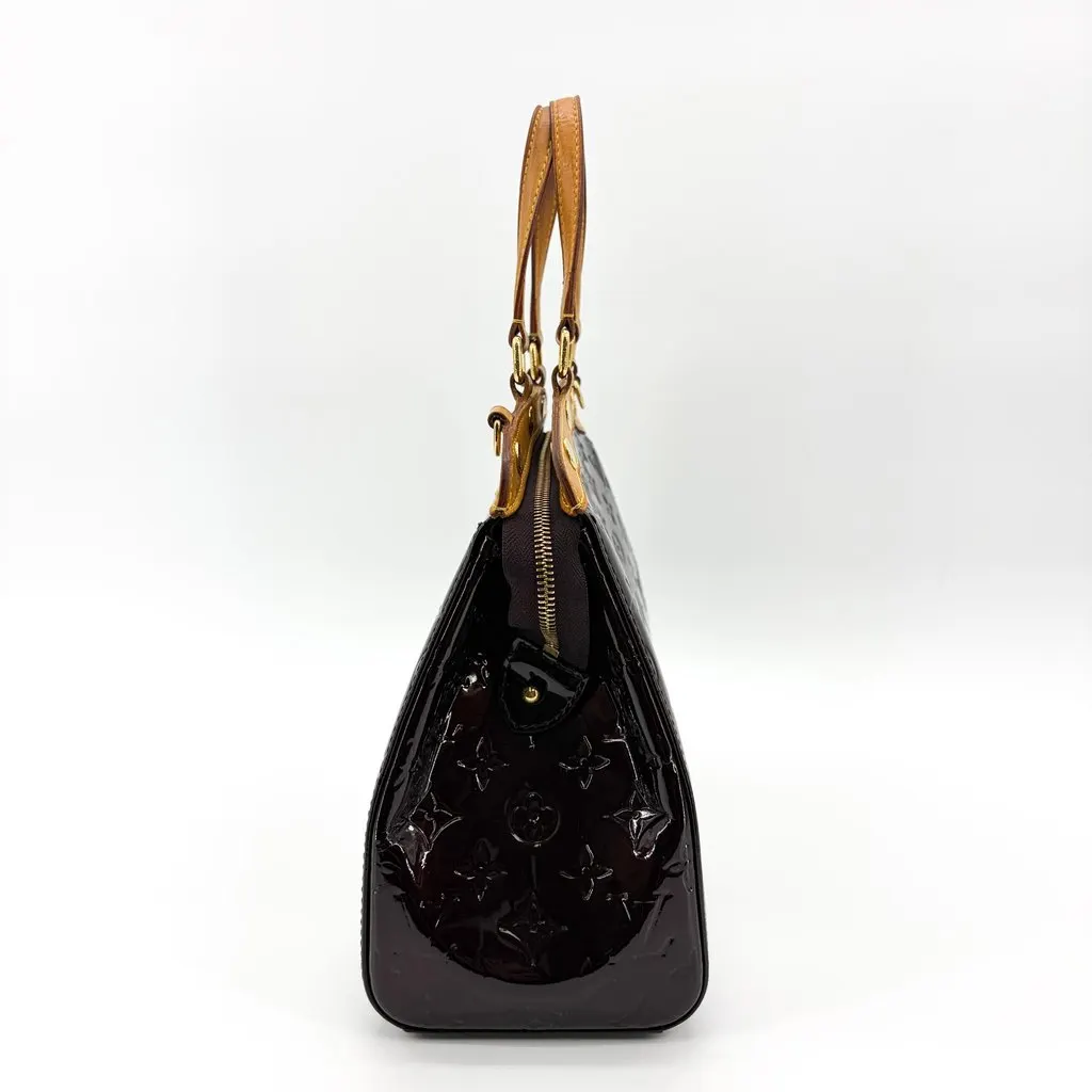 Louis Vuitton Monogram Verni Summit Drive Amaranth Brown Leather Very good - Inside View