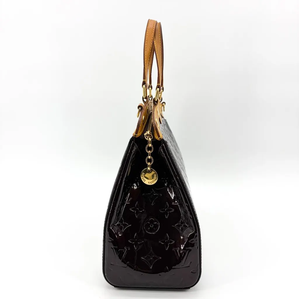 Louis Vuitton Monogram Verni Summit Drive Amaranth Brown Leather Very good - Model View