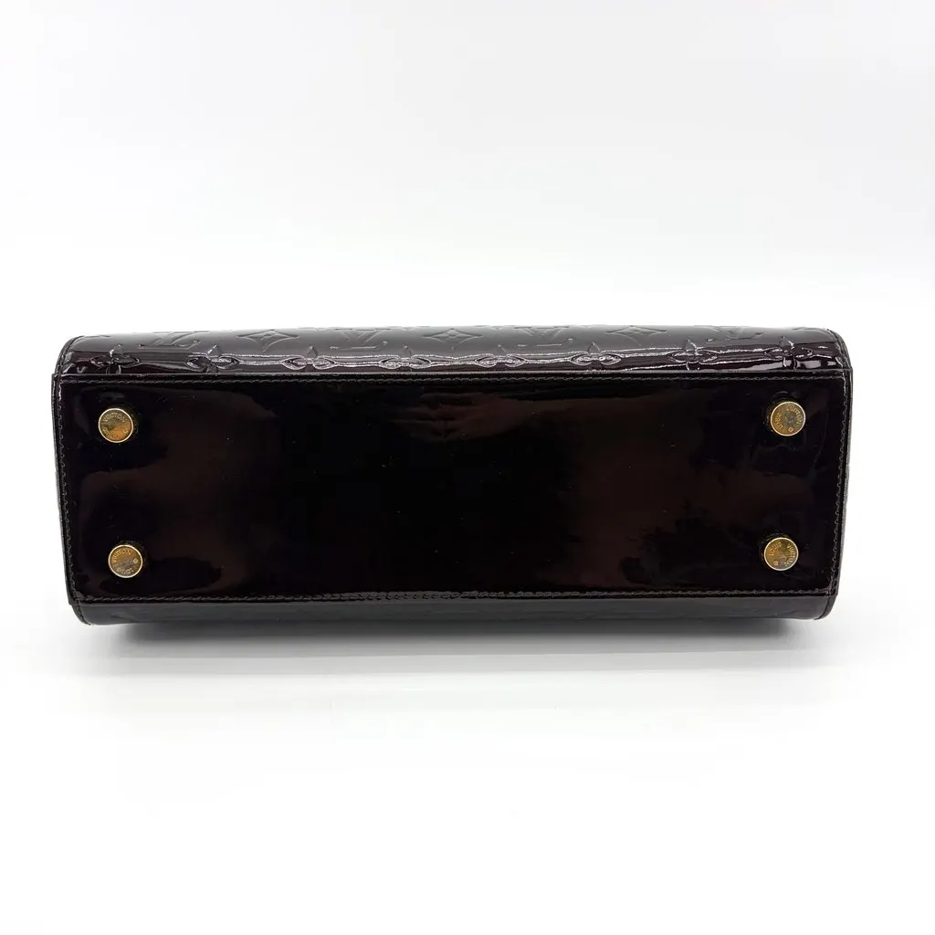 Louis Vuitton Monogram Verni Summit Drive Amaranth Brown Leather Very good - Box View