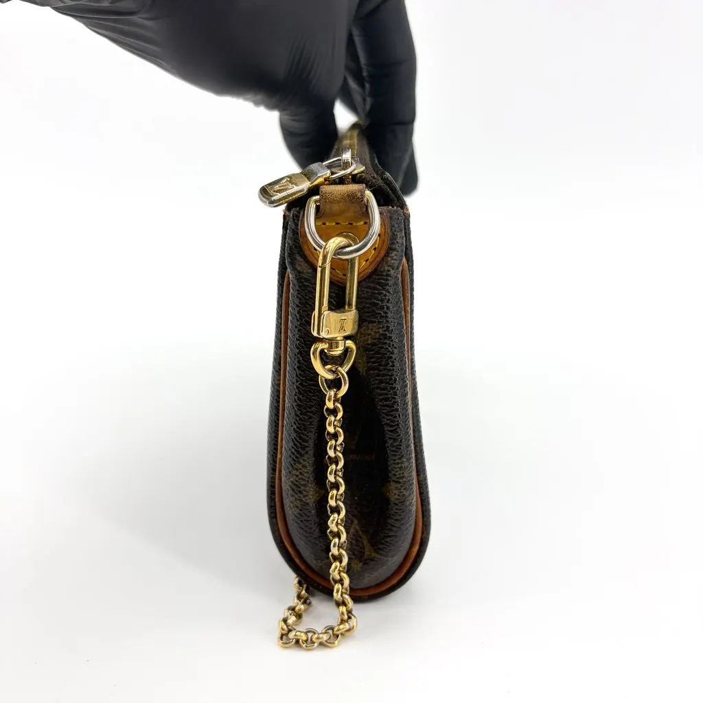Louis Vuitton Monogram Eva Clutch Brown Canvas Good - Model View