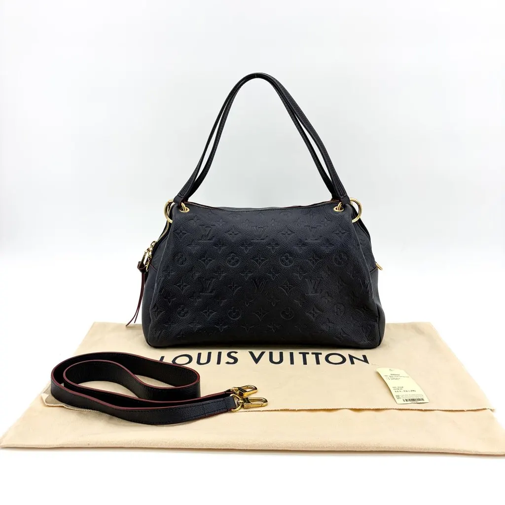 Louis Vuitton Monogram Empreinte Sully PM Marine Rouge Navy Leather Very good - Back View