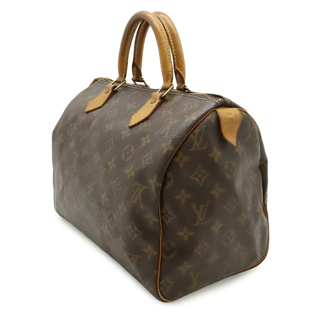 Louis Vuitton Monogram Speedy 30 Handbag M41526 Brown Canvas Good - Inside View