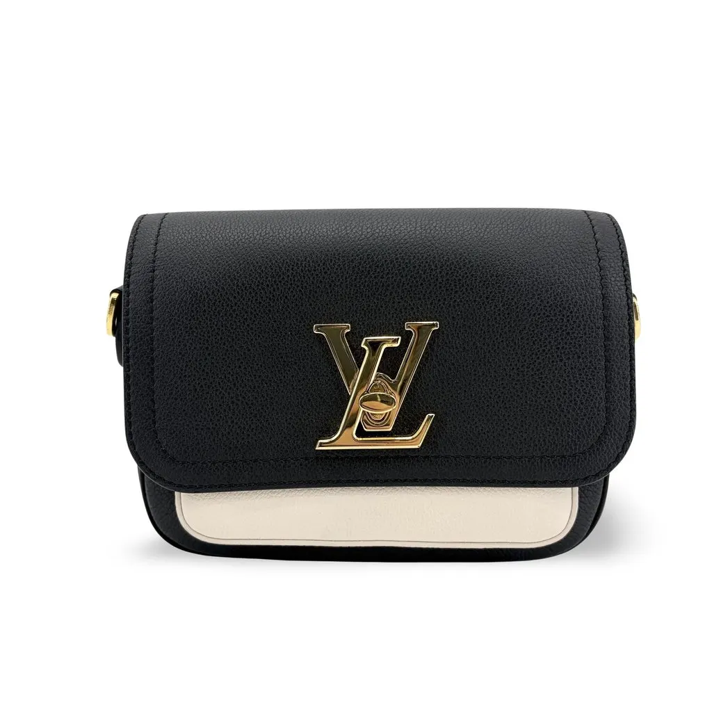 Louis Vuitton Lockme Tender Black Cream Black Leather Very good - Front View