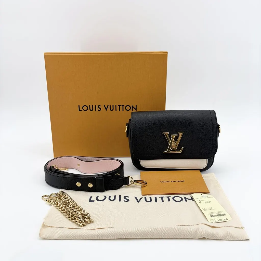 Louis Vuitton Lockme Tender Black Cream Black Leather Very good - Back View