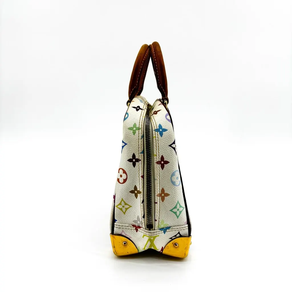 Louis Vuitton Monogram Multicolore Trouville White Brown Canvas Good - Inside View