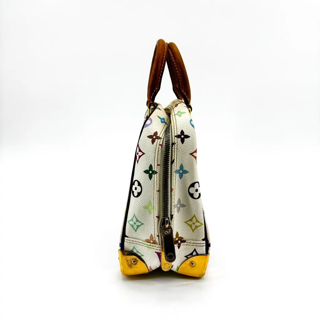 Louis Vuitton Monogram Multicolore Trouville White Brown Canvas Good - Model View