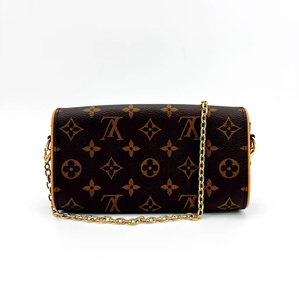 Louis Vuitton Monogram Beverly Clutch Brown Canvas Very good - Inside View