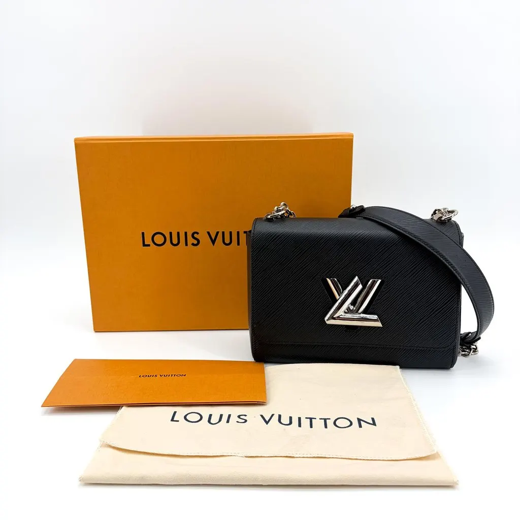 Louis Vuitton Epi Twist MM Black Silver Hardware Black Leather Very good - Back View