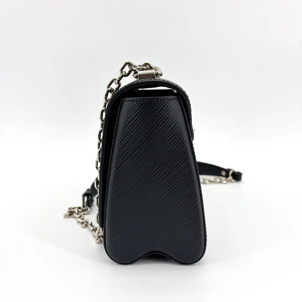 Louis Vuitton Epi Twist MM Black Silver Hardware Black Leather Very good - Model View