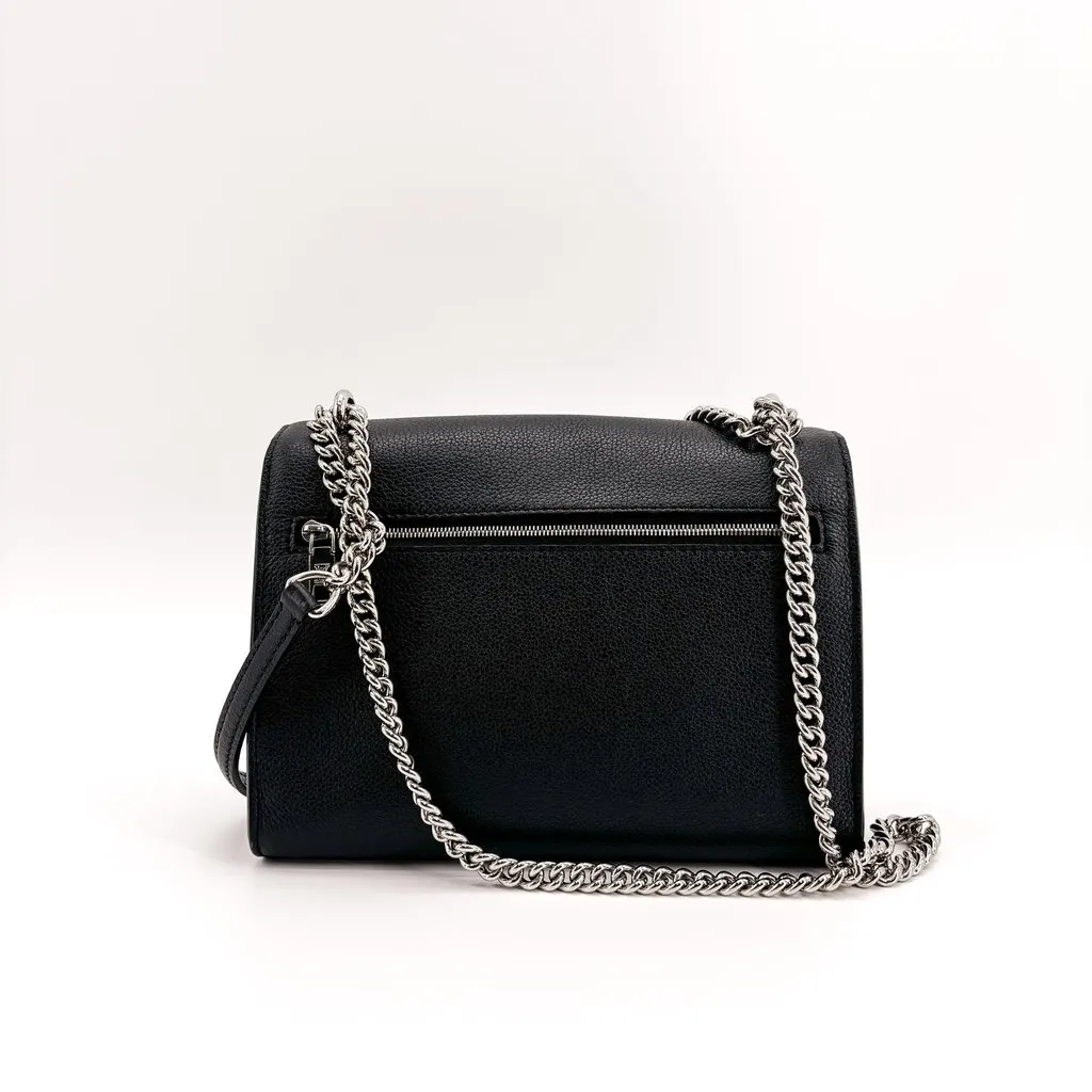 Louis Vuitton Lockme II BB Black Silver Hardware Black Leather Very good - Inside View