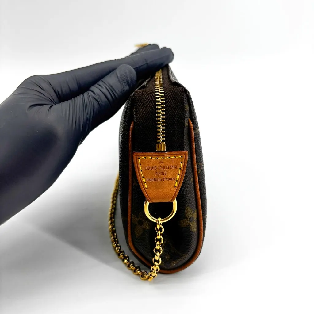 Louis Vuitton Monogram Eva Clutch Brown Canvas Good - Model View