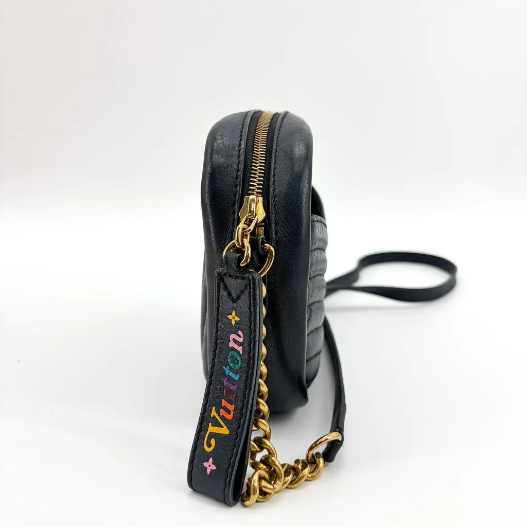 Louis Vuitton New Wave Camera Bag Black Gold Hardware Black Leather Good - Box View