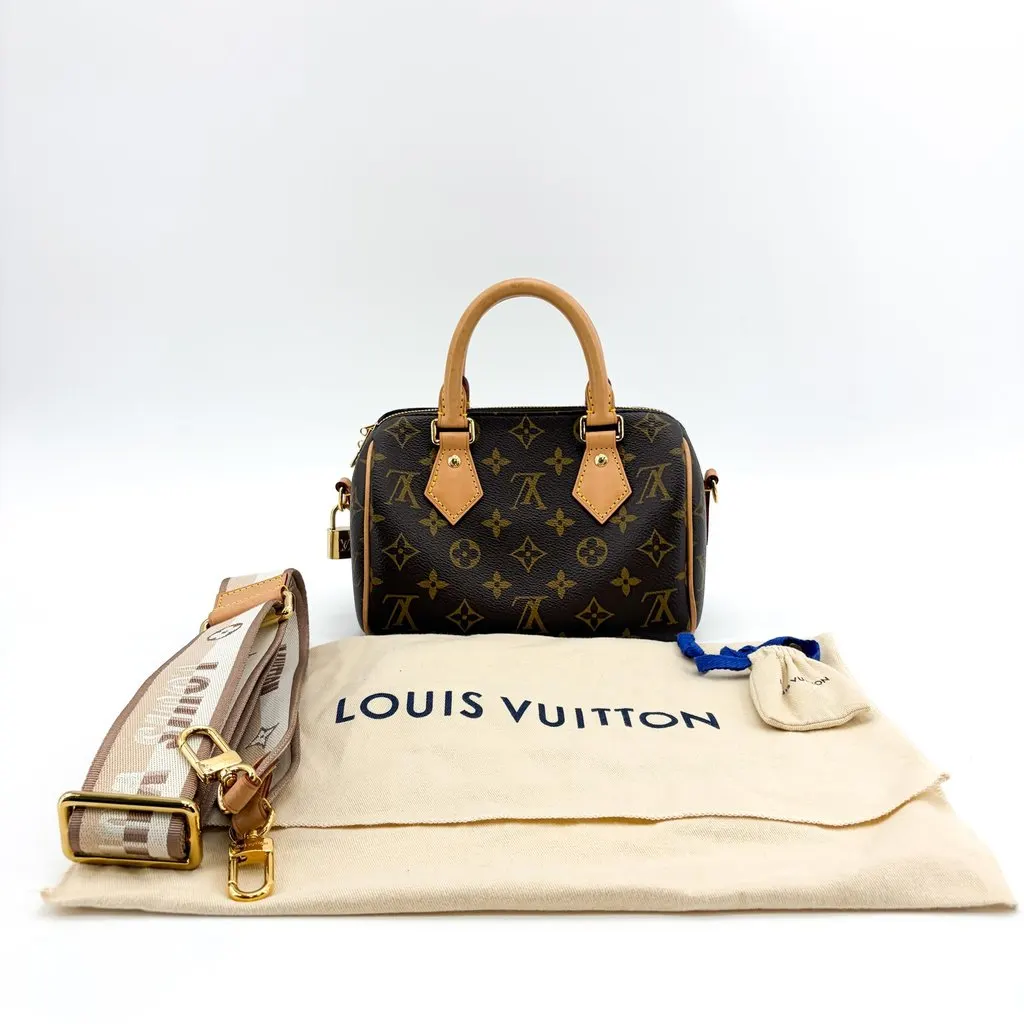 Louis Vuitton Speedy Bandouliere 20 Monogram Beige Canvas Very good - Back View