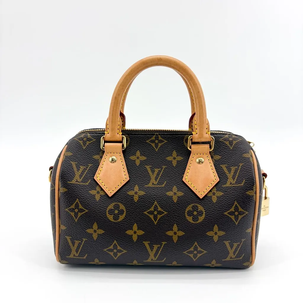 Louis Vuitton Speedy Bandouliere 20 Monogram Beige Canvas Very good - Inside View