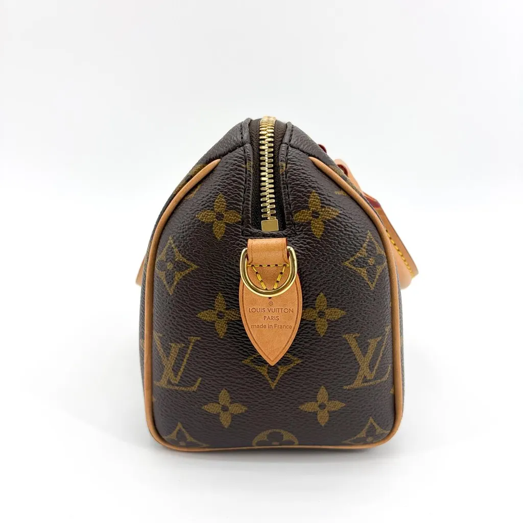 Louis Vuitton Speedy Bandouliere 20 Monogram Beige Canvas Very good - Box View