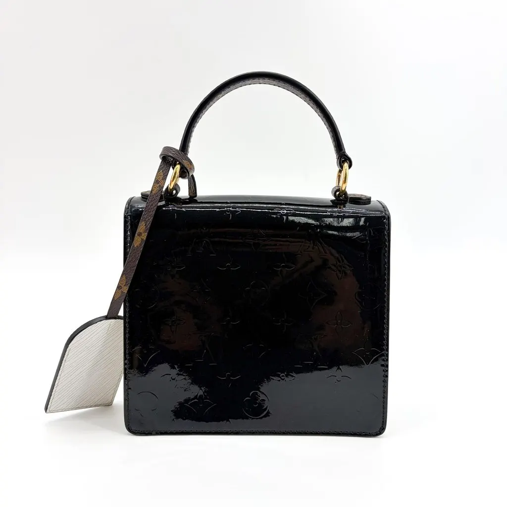 Louis Vuitton Cherrywood BB Vernis Noir Black Leather Very good - Inside View