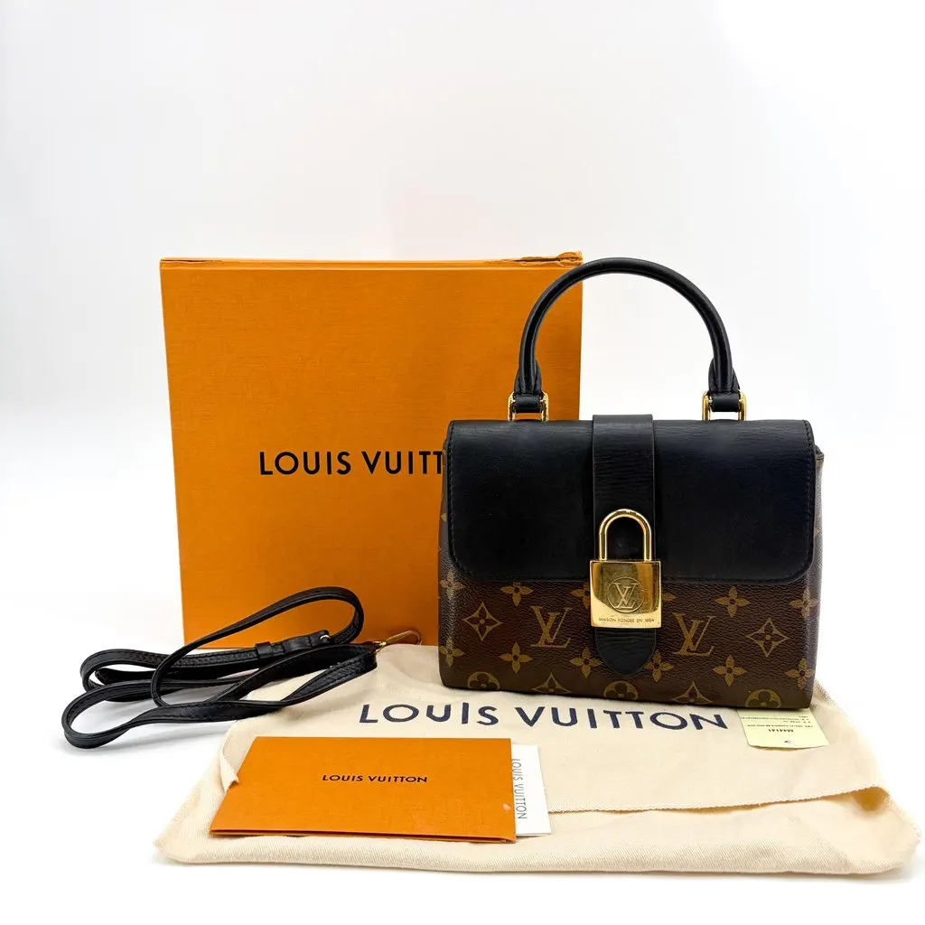 Louis Vuitton Locky BB Monogram Noir Black Canvas Very good - Back View