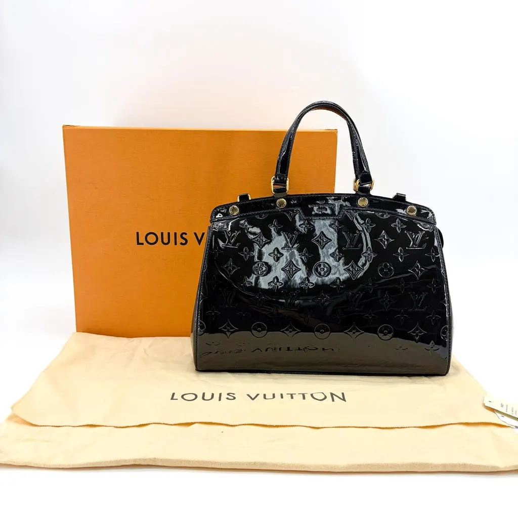 Louis Vuitton ヴェルニ Louis Vuitton Monogram Vernis Melrose Avenue Tote Bag Black