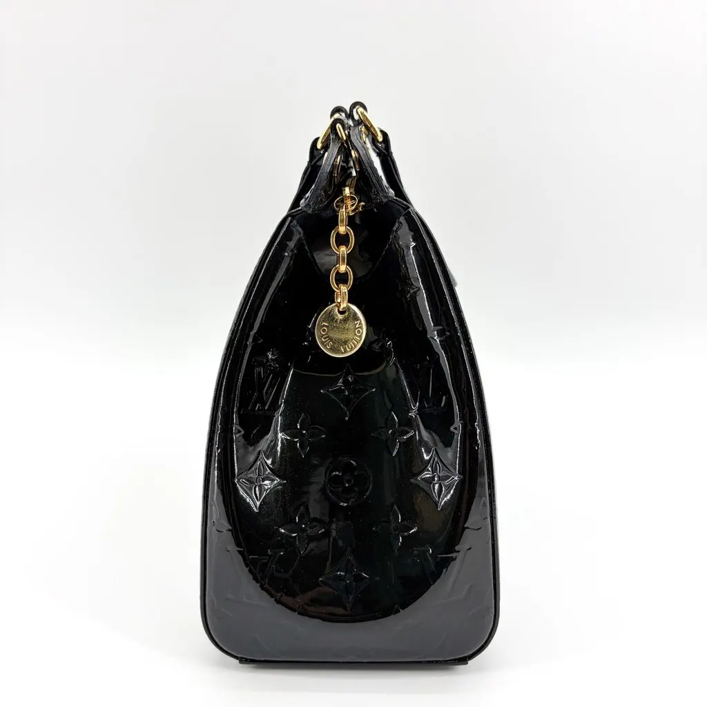 Louis Vuitton Monogram Vernis Melrose Avenue Tote Bag Black Black Leather Good - Box View