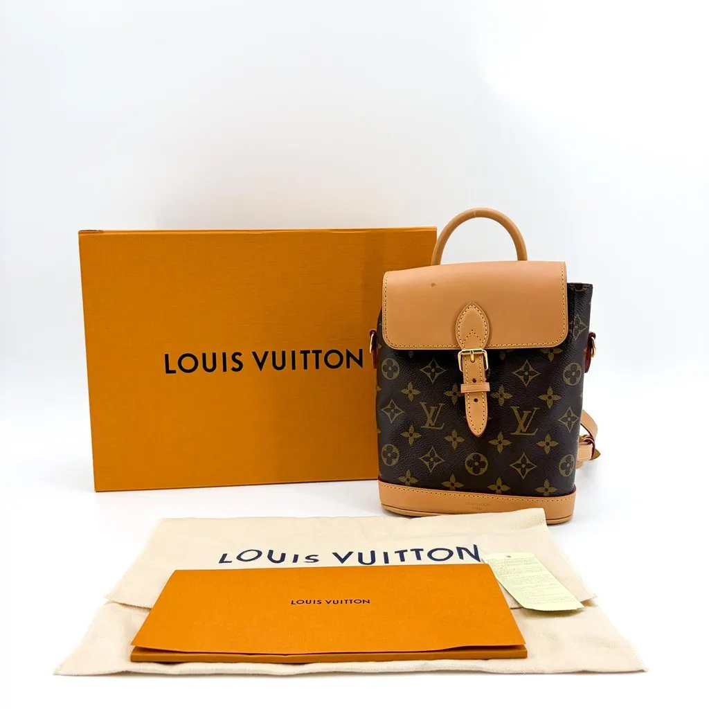 Louis Vuitton Monogram Bel Air 2way Bag Beige Canvas Good - Back View